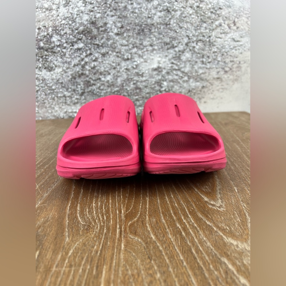 Hoka Women's Coral Pink Slide Sandals - Picture 3 of 11